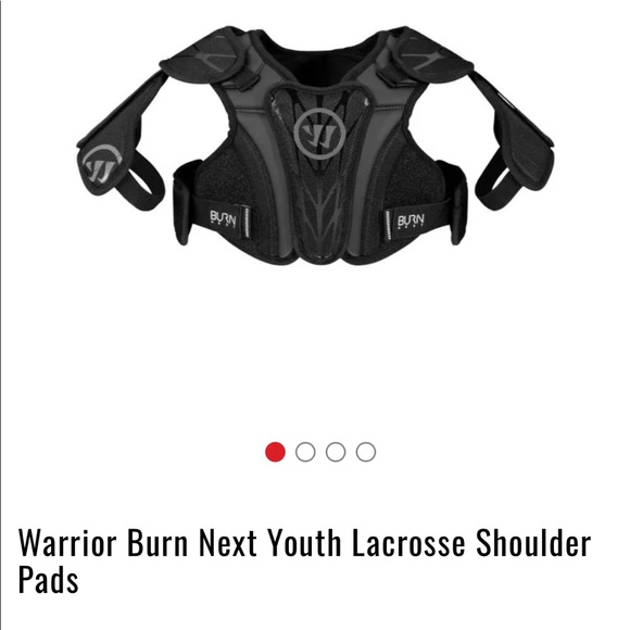 New youth by or girl lacrosse extra small XS black shoulder pads - Picture 3 of 3